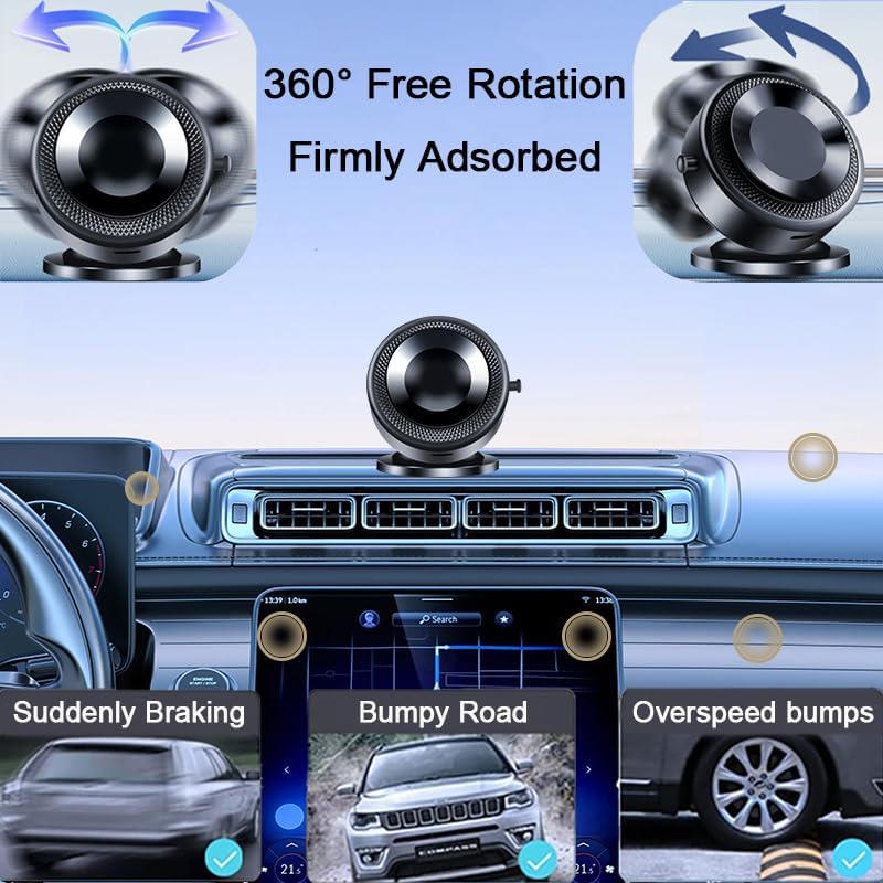 Revolutionary 360° Magnetic Phone Holder with Electric Suction Cup – Ultimate Versatile Mount for Cars, Gyms, and Bathrooms – Effortless Compatibility with Mag Safe i Phones and Android Devices – Experience Unmatched Stability and Hands-Free Convenience on Smooth Surfaces