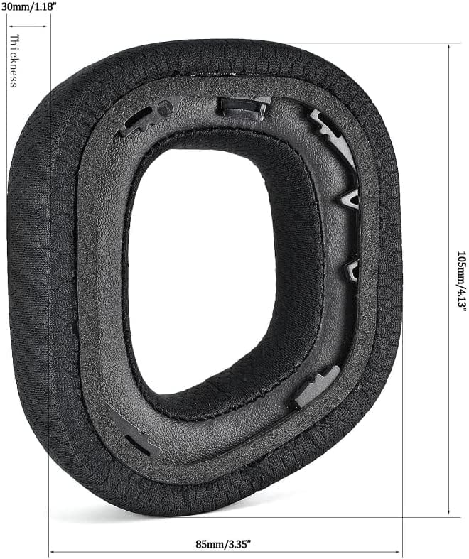 Ultimate Comfort Replacement Earpads for Corsair HS80 RGB Wireless Headphones – High-Performance Fabric Mesh Cushions for Superior Sound Enhancement and User Compatibility