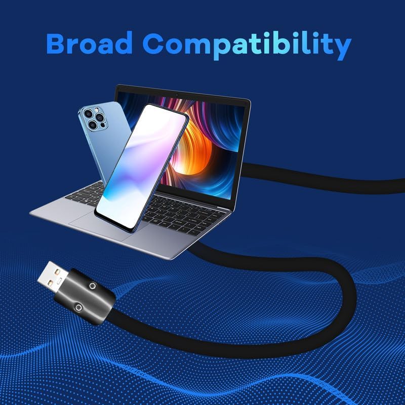 Revolutionary 8.5 FT Samurai Edition USB-C Cable – Ultra-Durable Black Chubby Design for 240 W Fast Charging, Perfectly Compatible with i Phone 16/15, i Pad, Mac Book & Galaxy Series, Stylish Silicone Build for Everyday Reliability and Optimal Performance
