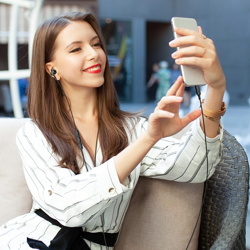 High-Performance USB C Earbuds for i Phone 16 & Samsung Galaxy – Premium Hi-Fi Stereo Wired Earphones with Noise Isolation, Integrated Microphone, and Convenient Volume Control for Unmatched Sound Quality Across Devices