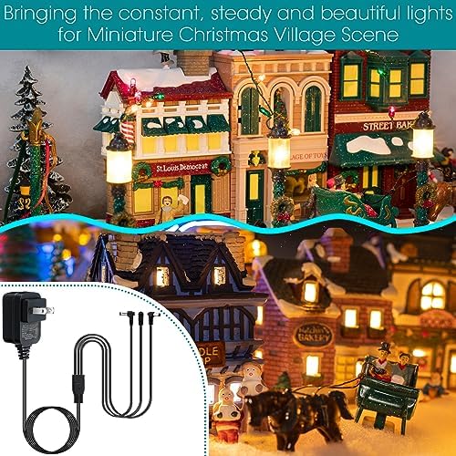 Umigy Dual Pack 4.5 V AC/DC Power Adapter for Lemax Holiday Lighting – Reliable Power Supply for Christmas Micro Displays, Enhanced Compatibility & Performance for Effortless Decor Setup