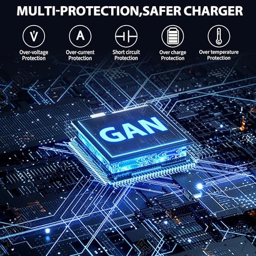 Ultimate 100 W Ga N USB-C Charger Block – 4-Port Fast Charging Power Adapter for Mac Book Pro/Air, i Phone 16/15/14/13/12 Pro Max, Lenovo, HP, Dell, Asus, Acer, Galaxy S24/S23/S22 – Efficient Multi-Device Charging Solution for Home, Office, and Travel