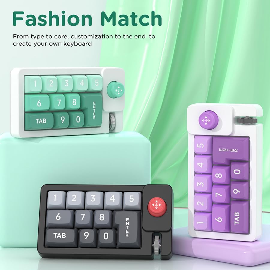 Compact Wired Mechanical Gaming Keyboard with Joystick – Hot-Swappable Keys, RGB Backlit Design for Office & Gaming, Enhanced Control & Customization by JOMAA – Perfect Blend of Performance and Style