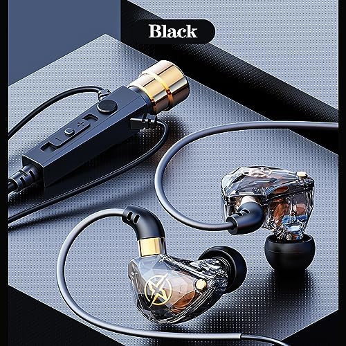 FEDAI KT-02 Wired Headphones – Premium Noise Cancelling Earphones with 3-Meter Cable for Optimal Comfort and HD Audio Experience – Perfect for Live Singing, Recording, and Streaming in Bold Red – Tailored for Creators and Audiophiles Seeking Exceptional Sound Clarity and Ergonomic Design