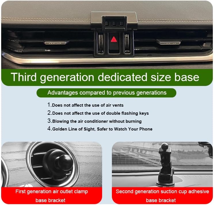 Car Phone Holder for Jaguar XF Auto Accessories [Only for 2016-2020 XF] [Auto Lock Hands Free Cell Phone Mount Car fits for iPhone & All Smartphones] – Enhanced Compatibility and Speed