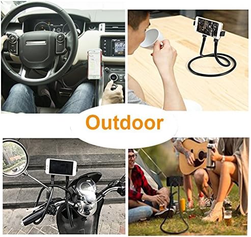 Revolutionary Adjustable Gooseneck Phone Holder – Versatile 360-Degree Multi-Angle Stand for Effortless Hands-Free Use of Smartphones, Tablets, and E-Readers – Ideal for Streaming, Video Calls, and Reading Anytime – Lightweight and Portable Design for Ultimate Convenience – Universal Compatibility with i Phone, Samsung, i Pad, Kindle, and More – Enhance Your Productivity and Comfort Across All Settings