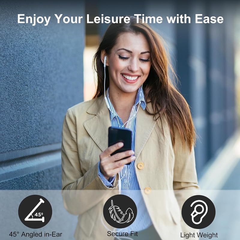 Elevate Your Audio Experience: Premium Noise-Cancelling Wired Earbuds for i Phone – Dual Pack with Built-in Mic & Volume Control – Compatible with i Phone 14/13/12/11/XR/XS/X/8/7/SE/Pro/Pro Max – Exceptional Sound Clarity & Comfort for Music Lovers and Professionals