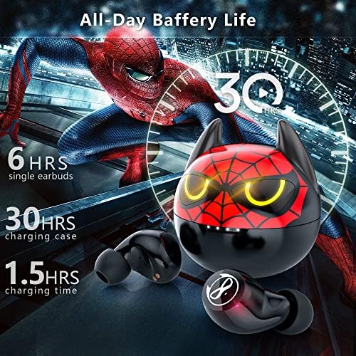 Adorable Panda-Themed Kids Wireless Earbuds – Bluetooth 5.0 with 36 Hours Playtime & IPX6 Waterproof for Active Lifestyles – 3 D Stereo Sound & Built-in Mic for Hands-Free Calling – Perfect for Children and Adults
