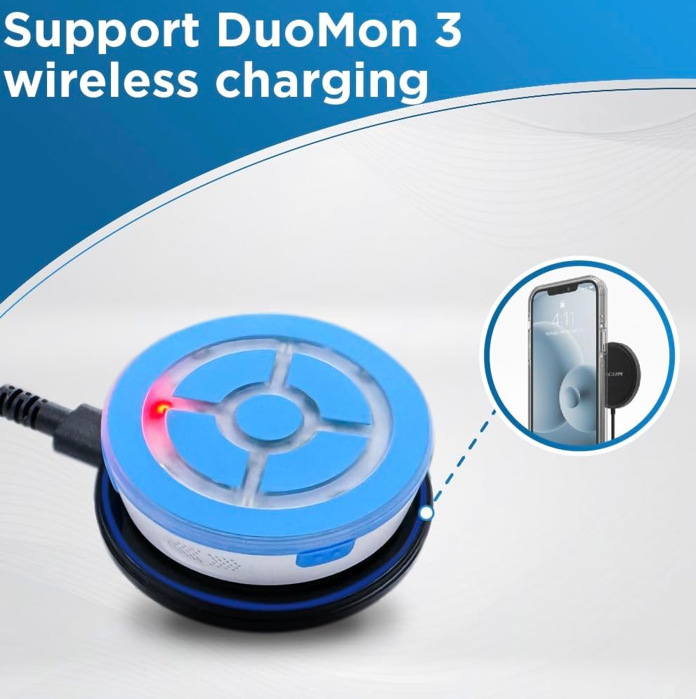 MEGACOM 15 W Magnetic Wireless Charging Pad – Fast, Efficient Charger for i Phone 15/14 & Samsung Galaxy S22/S21/S20 – Portable USB-C Compatible Solution for Seamless Power-Up – Sleek Black Design for Home & Travel Use