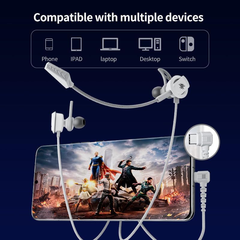 Transform Your Gaming Sessions with RX3 Pro Wired Earphones – High-Fidelity Sound, Detachable Dual Microphone, and Type-C Connectivity for Unmatched Audio Clarity and Comfort
