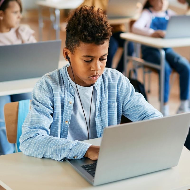 Maeline 10-Pack Ergonomic In-Ear Stereo Earbuds – Tangle-Free, Multi-Color Headphones for Classroom, Travel, and Gym | Hands-Free In-Line Microphone | Lightweight, Durable Design Compatible with 3.5 mm Devices | Perfect for Extended Listening and Seamless Audio Experience