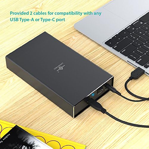 Vantec NST-371 C31-BK Nex Star Gx USB 3.1 Gen 2 Type-C 3.5″ SATA HDD/SSD Enclosure – Premium Aluminum Case for Superior Data Transfer, Plug-and-Play Convenience, Dual USB Compatibility, and Enhanced Durability for Storage Enthusiasts