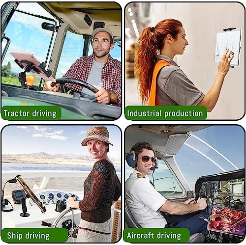 Heavy-Duty Metal Tablet Mount for Vehicles – Versatile 360° Adjustable Holder for Dashboards, Walls & Desks, Fits 7-14.6 Inch Tablets – Ultimate Stability & Quick-Release Design for On-the-Go Professionals