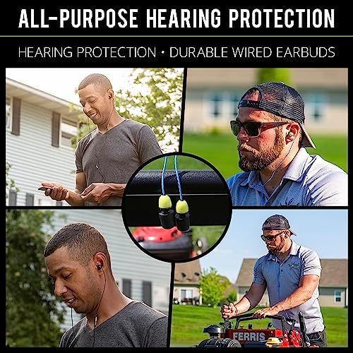 ISOtunes Wired Earplug Headphones: OSHA Compliant Noise Isolating Earbuds with 29 NRR for Ultimate Hearing Protection, IPX5 Waterproof Design for Durability, Enhanced Device Compatibility for Seamless Connectivity, Perfect for High-Noise Environments