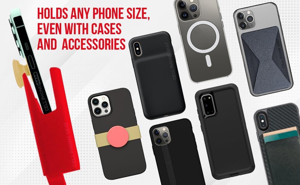 Universal Cup Holder Phone Mount for Cars & Trucks – Hands-Free Convenience, Fits All Phone Sizes & Cases, Made in USA, 2-Pack Black – Ideal for Navigation and Charging Access