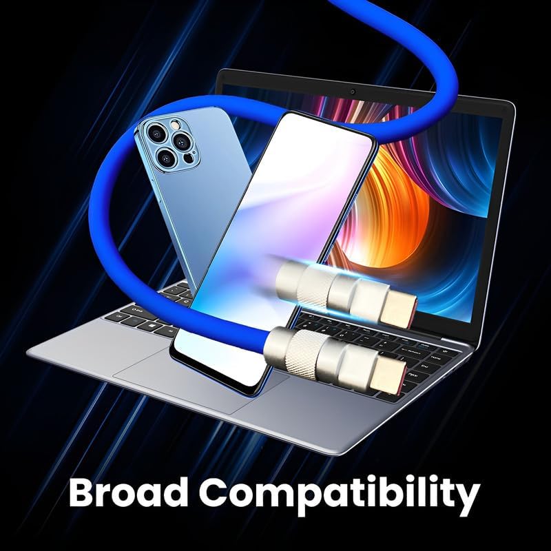 Elevate Your Charging Game with the Chubby 2.0 240 W USB-C Cable – Ultra-Durable Silicone Design for i Phone 15/16 & Samsung Galaxy, 3.3 FT Length for Ultimate Flexibility, Rapid Power Delivery for All Your Devices on the Go