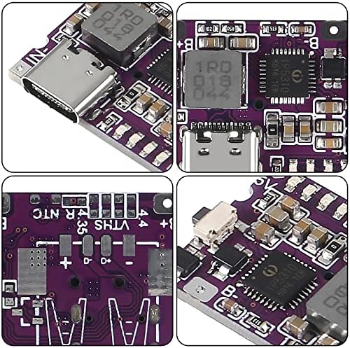 Ultra-Fast Type-C USB Boost Converter Module – 4-Pack 5 V 3.1 A High-Efficiency Charging Kit with Integrated Switch & LED Status Light for Enhanced Mobile Power Bank Functionality and Versatile Device Support