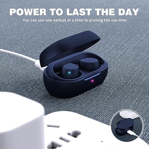 Next-Gen Bluetooth 5.2 Wireless Earbuds for i Phone 16, Samsung S24, and Google Pixel – Ultra-Compact True Wireless Earphones with Touch Control and Built-in Microphone for Optimal Sound Quality and Seamless Connectivity