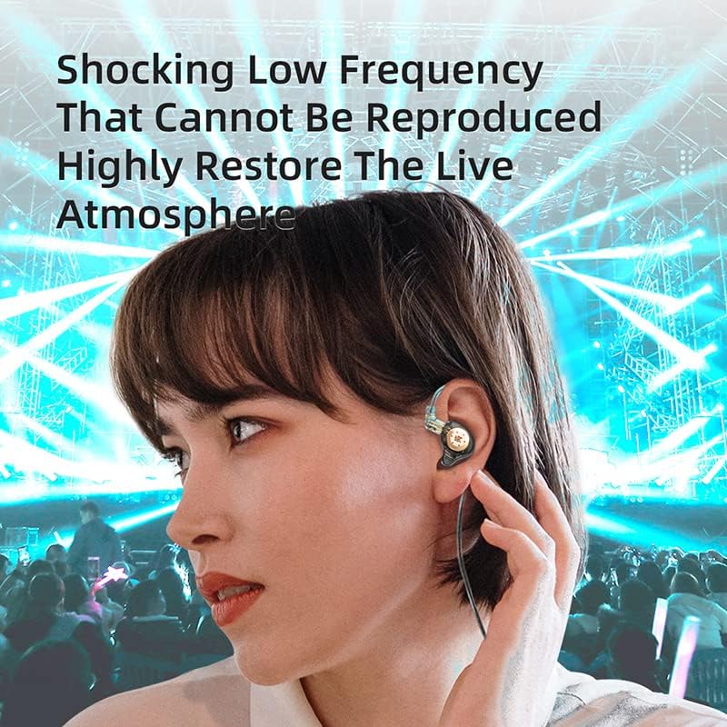KZ EDX Pro Wired Earphones – Cutting-Edge In-Ear Monitors with Dual Dynamic Drivers for Exceptional Hi-Fi Sound, Advanced Noise Cancellation, and Integrated Microphone – Stylish Cyan Finish for Ultimate Comfort and Device Versatility