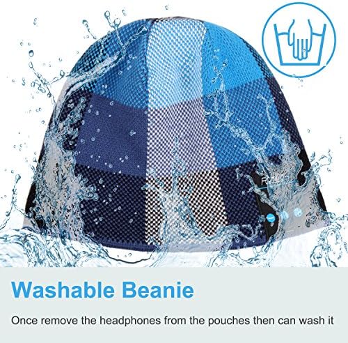Bluetooth Beanie with Washable Wireless Headphones – Ultimate Outdoor Gear Featuring Bluetooth 5.0 for Crystal Clear Sound and Hands-Free Calls, Perfect for Hiking, Jogging, and Chill Days Outdoors