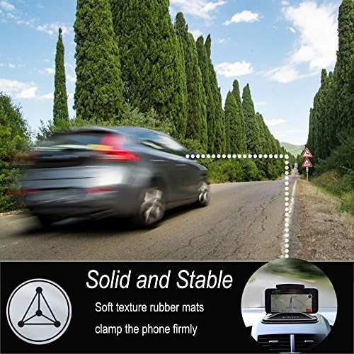 AONKEY Universal Car Phone Holder: Anti-Slip Dashboard Mount for All Smartphones – Secure GPS Access & Quick One-Handed Operation, 360-Degree Rotation for Optimal Viewing – Perfect for i Phone XR/XS Max, Galaxy S10/S9 Plus, Pixel 3 XL & More – Elevate Driving Safety & Convenience
