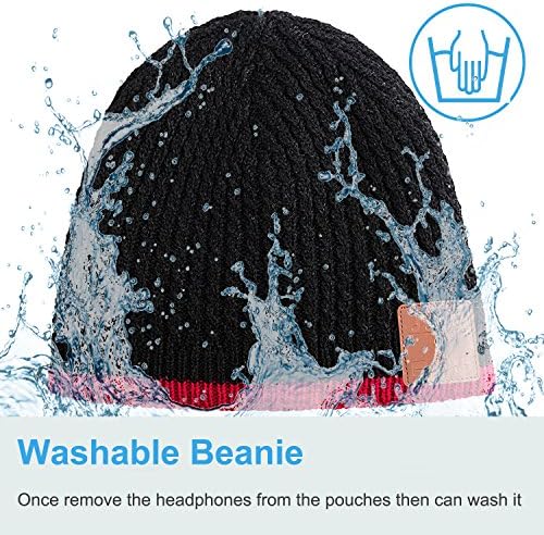 Bluetooth Beanie with Washable Wireless Headphones – Ultimate Outdoor Gear Featuring Bluetooth 5.0 for Crystal Clear Sound and Hands-Free Calls, Perfect for Hiking, Jogging, and Chill Days Outdoors