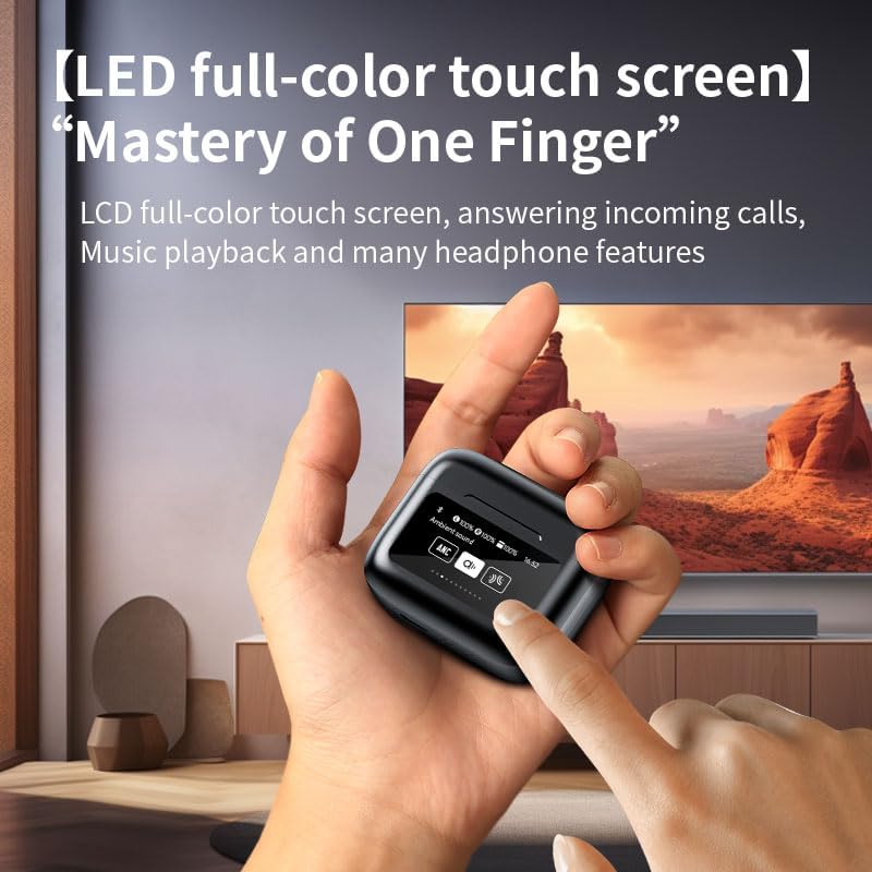 Transform Your Soundscape with LX-20 ANC/ENC Bluetooth Earbuds – Exceptional High-Fidelity Audio, State-of-the-Art Noise Cancellation, Waterproof Durability, and Intuitive Touch Controls for Seamless Listening and Connectivity