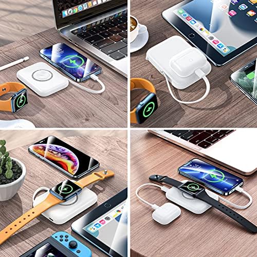 HUOTO Ultra-Compact 5000 m Ah Portable Charger – Premium Power Bank for i Phone 14/13/12/11/8/7/6 & Apple Watch Series 1-9 – Fast Charging, Lightweight, and Versatile Charging Solution for On-the-Go Lifestyle