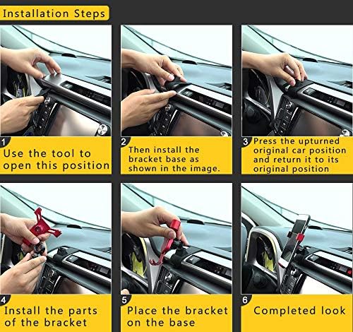 Elevate Your Driving Safety with the Adjustable Universal Car Phone Holder for Toyota RAV4 (2013-2018) – Air Vent Mount for i Phone & Samsung (4-7 Inches) – Convenient Smartphone Cradle for Enhanced Navigation & Hands-Free Use