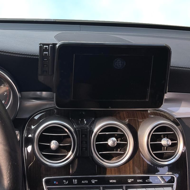 Custom Mercedes GLC X253 X254 Phone Holder: Premium Vent Mount for 2022-2024 Models – Effortless Installation & 360-Degree Rotation for Safe Driving – Luxurious Design Enhancing Your Automotive Interior with Hands-Free Navigation and Device Accessibility