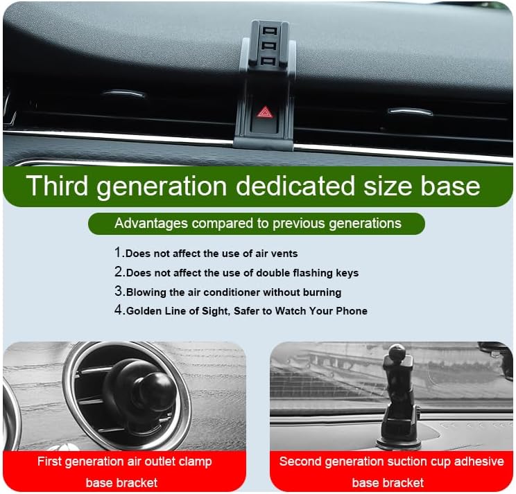 Car Phone Holder for Land Rover Range Rover Evoque Auto Accessories [Only for 2012-2019 Range Rover Evoque] [Auto Lock Hands Free Cell Phone Mount Car fits for iPhone & All Smartphones] – Enhanced Compatibility and Speed