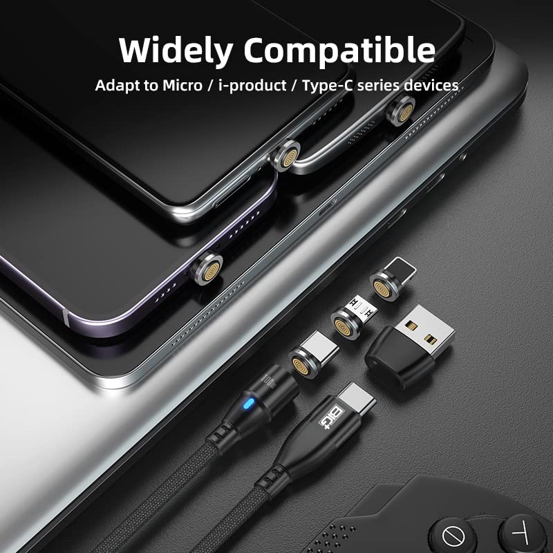 Premium 2-Pack 100 W Nylon Braided USB C Charging Cables – 1 M & 2 M Lengths, Fast PD Magnetic Connectivity for i-Products, Android Devices & Laptops – Unmatched Durability & Versatility