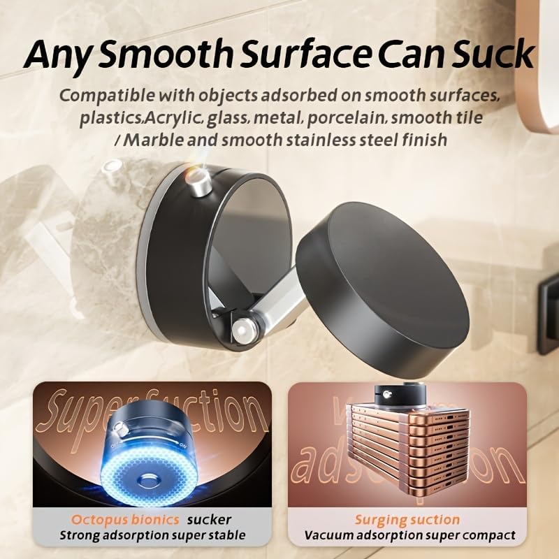 360° Adjustable Vacuum Magnetic Suction Cup Phone Mount Car Navigation Holder Portable Foldable Black – Enhanced Compatibility and Speed