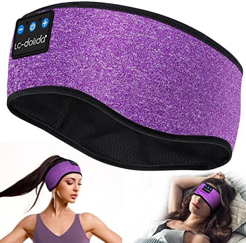 Revolutionary Wireless Sleep Headband with HD Sound: Ultimate Comfort Bluetooth Earphones for Relaxation, Fitness, and Travel – Sweat-Resistant Eye Mask for Active Lifestyles and All-Night Use
