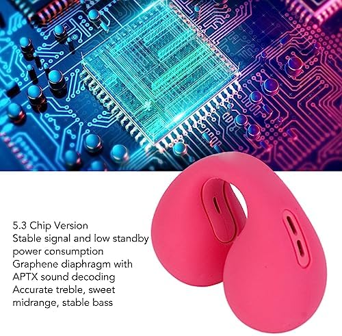 Heayzoki Open Ear Clip-On Headphones – Lightweight Noise Cancelling Mini Earbuds for Active Lifestyle, Perfect for Running and Sports (Vibrant Green) – Enhanced Audio Clarity and Awareness