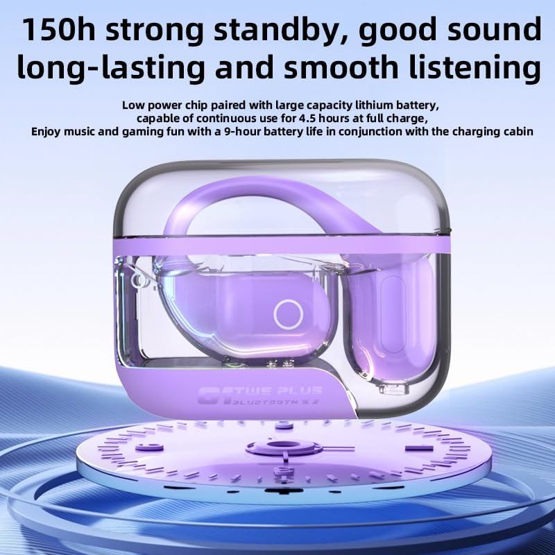 URIZONS Elite Wireless Gaming Earbuds – Ergonomic Over-Ear Bluetooth Headset with Ultra-Low Latency for Gamers and Athletes – Supreme Sound Clarity, Secure Earhook Stability, and Compact Charging Case in Sleek Black Design for Ultimate Performance