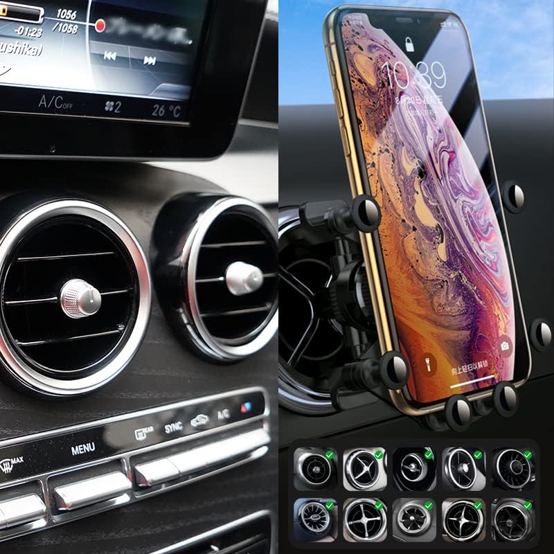 Premium Car Phone Holder Mount for Mercedes Benz & Mini Cooper – Precision Fit, Gravity Locking Technology, Effortless Hands-Free Access, 2016-2023 Models, Ultimate Driving Convenience