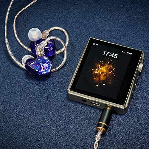 MS1-Galaxy High-Performance Gaming Earbuds with Dual Magnetic Drivers – Wired In-Ear Monitors Featuring 3.5 mm Compatibility, Inline Control, and Durable 0.78 mm 2 Pin Cable – Transparent Design for Enhanced Aesthetics and Audio Clarity