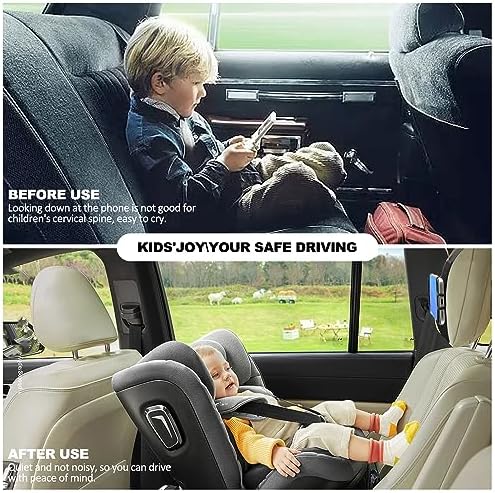 Universal 2 Pack Car Headrest Phone Holder – Premium Back Seat Smartphone Mount for Family Road Trips, Effortless Installation, Compatible with i Phone, Samsung, Google, Huawei, and More – Ultimate Travel Companion for Kids and Passengers