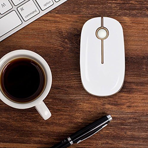 Sleek Vssoplor Wireless Mouse – Ultra-Slim Silent Optical Companion for Laptops & PCs | 2.4 GHz Nano Receiver, Perfect for Quiet Workspaces & Travel | Enhanced Compatibility for Windows, Mac & Linux