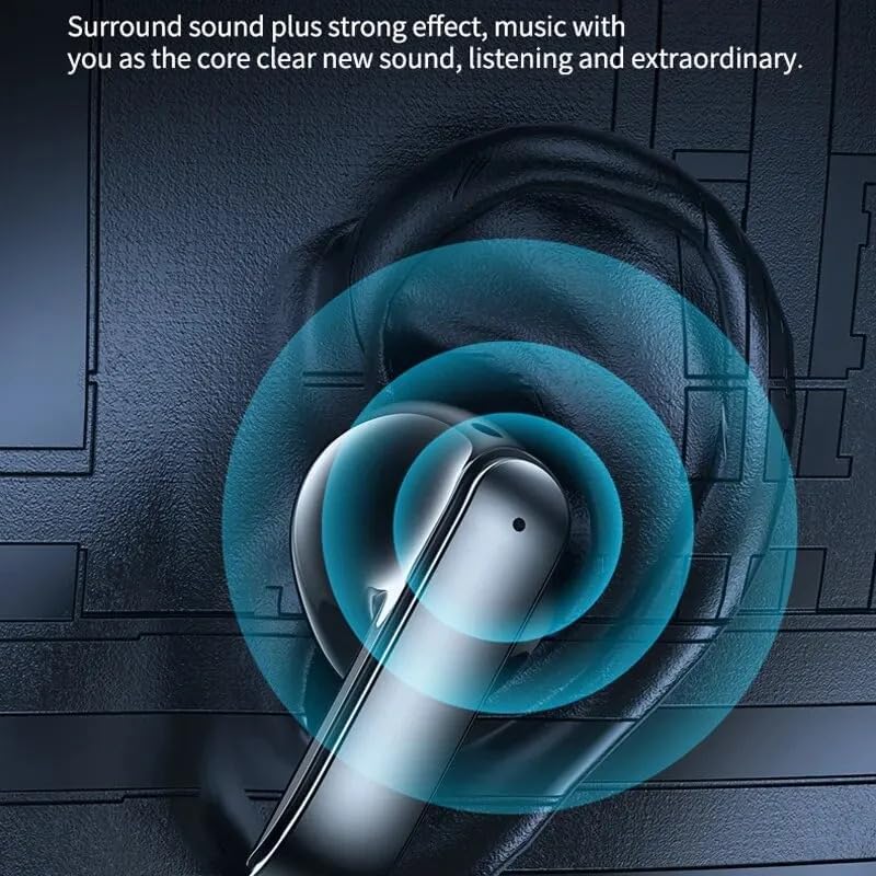 GT02 Ultimate True Wireless Bluetooth Earbuds – IPX4 Waterproof Sports Headphones with Rapid Charging, Long-Lasting Battery Life & Built-In Microphone for Clear Calls – Perfect for Gym, Running, Office Use & Outdoor Activities – Seamless Compatibility with Android & i OS Devices