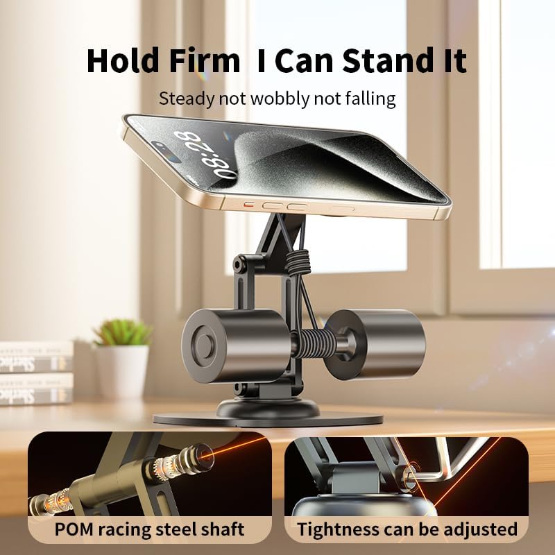 Rotation Magnetic Phone Stand Holder for iPhone Adjustable phone Holder Stand for Desk – Enhanced Compatibility and Speed
