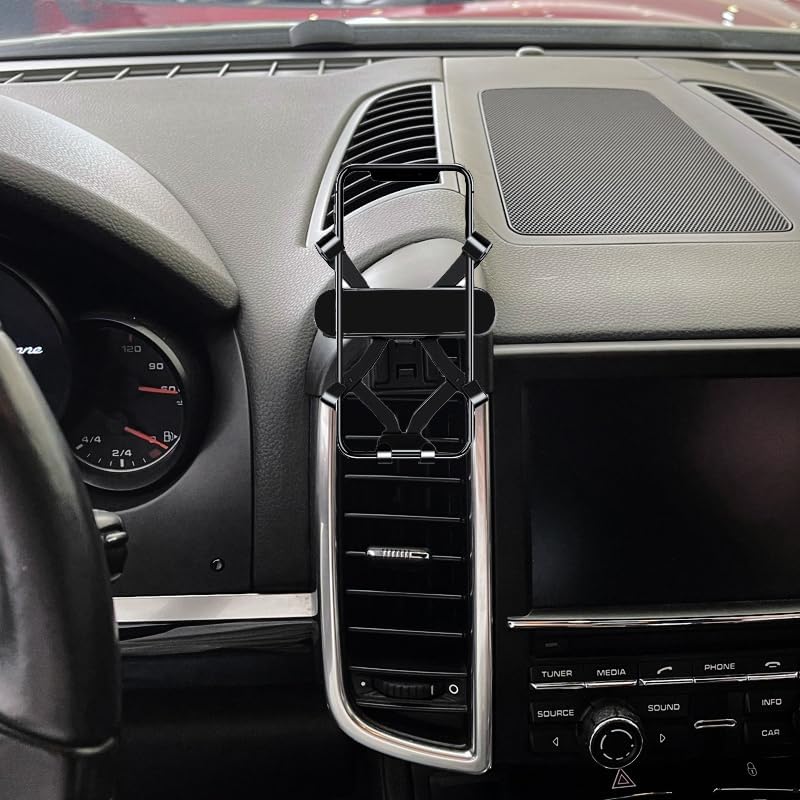Sleek and Secure Car Phone Mount for 2016-2017 Porsche Cayenne – Effortless Vent Installation & Adjustable Angles for Ultimate Driving Convenience – Premium Accessory for All Smartphone Models, Enhancing Aesthetic Appeal and Safety