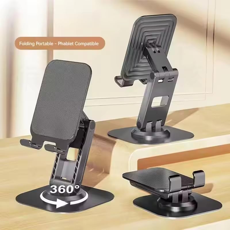 2 Pack Cell Phone Stand Adjustable Phone Holder for Desk, Home Office Fits All Mobile Phones, iPads and Tablet 4-10in with Anti-Slip Base and Convenient Charging Port Access – Enhanced Compatibility and Speed