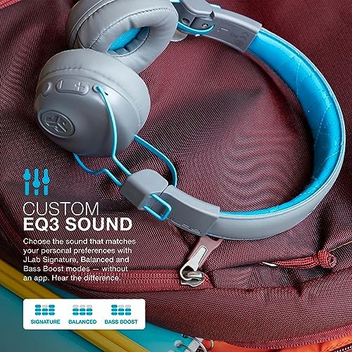 JLab Studio ANC On-Ear Wireless Headphones – Premium Bluetooth 5 Technology with 34+ Hours Playtime, 28+ Hours Active Noise Cancellation, Customizable EQ3 Sound Profiles, Luxurious Faux Leather & Cloud Foam for Ultimate Comfort – Perfect for Commuters and Home Relaxation