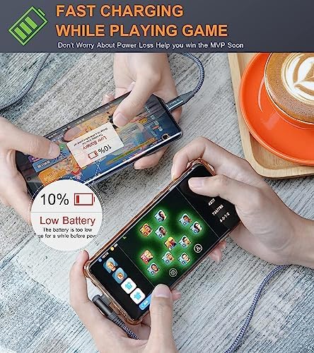 High-Speed USB-C to USB-C Charging Cable 60 W [2-Pack 10 ft] – Right Angle Design for i Phone 15 & 16, Mac Book Air/Pro, Samsung Galaxy S20-S25, Pixel – Ultimate Efficiency and Versatile Compatibility for Fast Data Transfer and Reliable Power Delivery