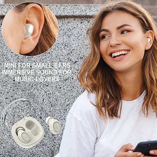 Compact Bluetooth Earbuds for Women – Ergonomically Designed Mini Wireless Earphones for Small Ear Canals Offering Superior Sound Quality, AI-Powered Dual Mic Clarity, Sweat-Resistant Comfort, and Customizable Audio Experience for Active Lifestyles