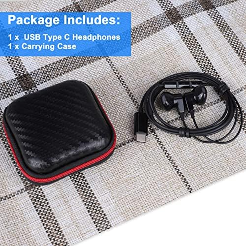 TITACUTE USB C Wired Earbuds with Noise Cancellation for i Phone 16 Pro Max, Samsung Galaxy S Series, and Google Pixel – Superior Sound Quality, Ergonomic Fit, and Built-in Mic for Clear Calls – Ultimate Compatibility for Music Lovers and Professionals