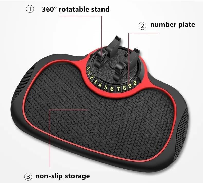 Revolutionary Non-Slip Car Dashboard Mat – Versatile Universal Phone Holder in Elegant Red – Ultimate Device Safety & Accessibility for Smartphones, Keys, and Essentials – Lightweight, Hassle-Free Installation & Maintenance – Enhance Your Driving Experience with This Premium Auto Accessory