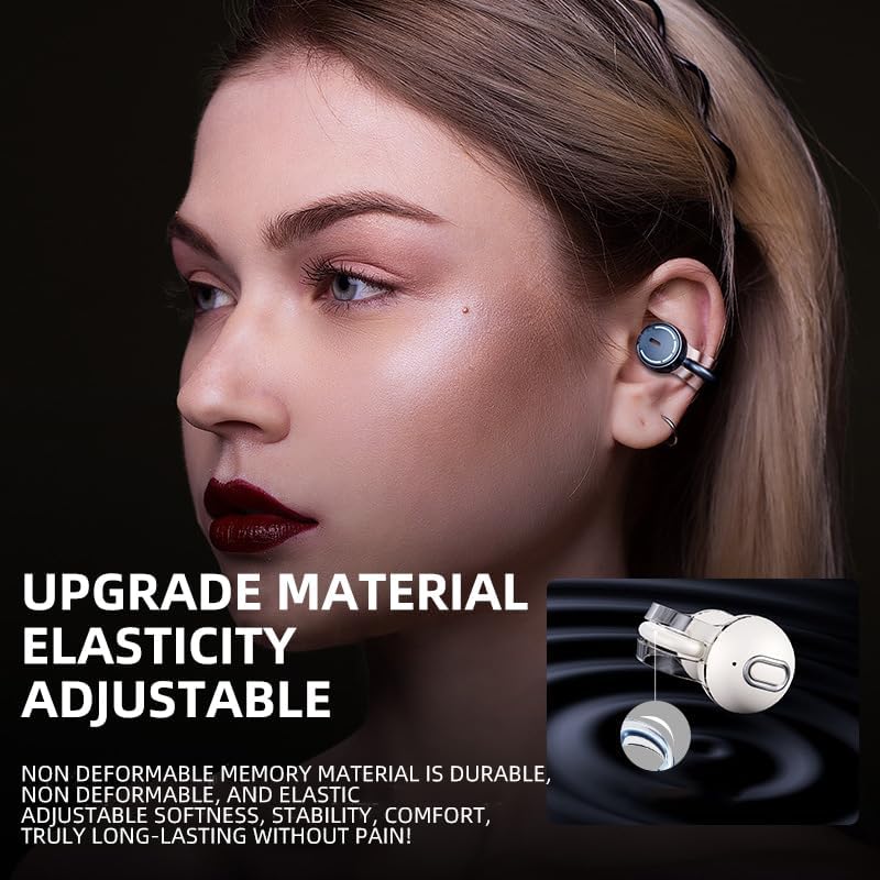 Revolutionize Your Workout with OXAZ Bluetooth 5.4 Open Earplugs – Ultra-Lightweight Waterproof Earbuds for Small Ears, Delivering Superior Sound and Effortless Hands-Free Communication – Chic Blue Design for Active Lifestyles and All-Day Comfort
